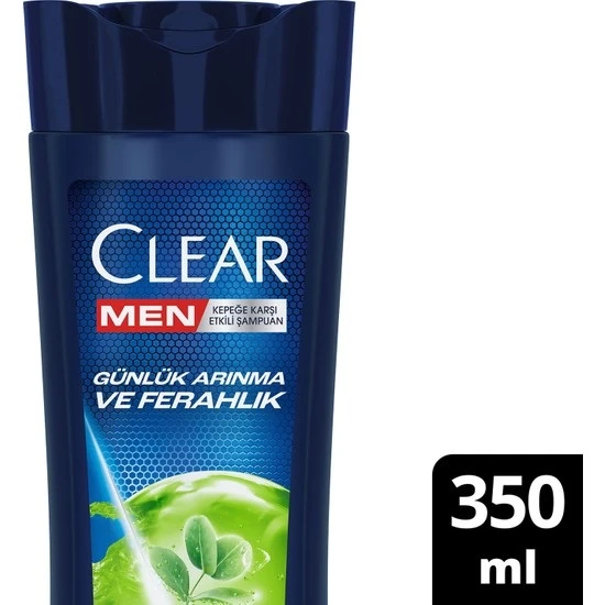Clear Men Şampuan Günlük Arınma Ferahlık 350 Ml Yeni - 1