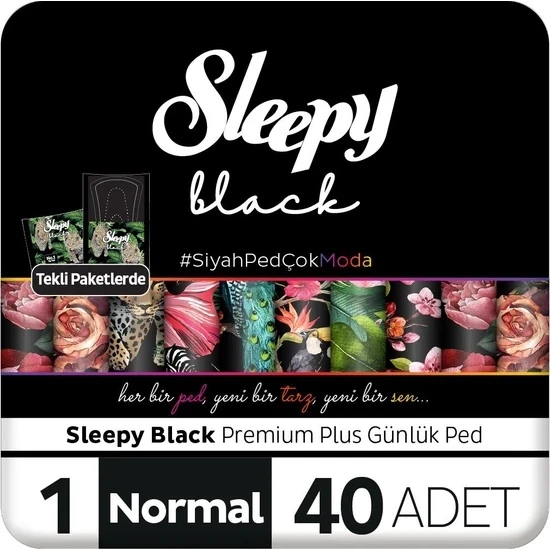 Sleepy Black Günlük Ped Normal 40 Lı - 1