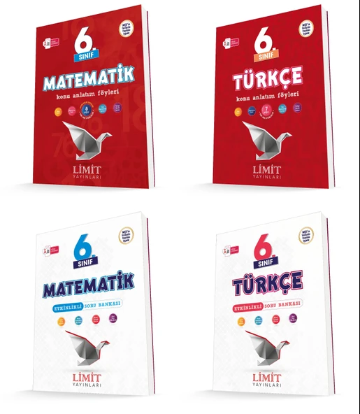Limit 2026 6. Sınıf Matematik + Türkçe Konu Anlatım + Soru Seti 4 Kitap Güncel Müfredat ürün görseli