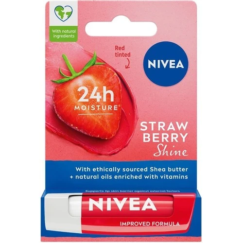 Nıvea Dudak Bakım Kremi Çilek 4.8 Gr Yeni Ambalaj