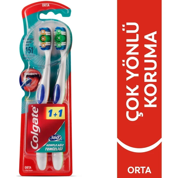 Colgate 360 1+1 Komple Ağız Diş Fırcası ürün görseli