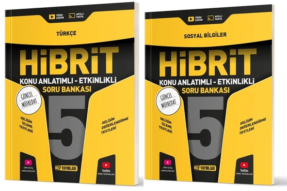 Hız 2025 5. Sınıf Türkçe + Sosyal Bilgiler Hibrit - Konu Seti 2 Kitap ürün görseli