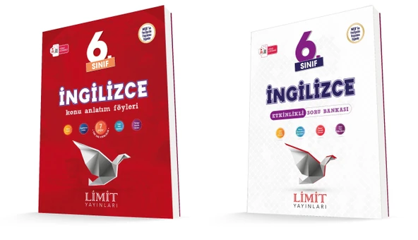 Limit 2026 6. Sınıf İngilizce Konu Anlatım + Soru Bankası Seti 2 Kitap Güncel Müfredat ürün görseli