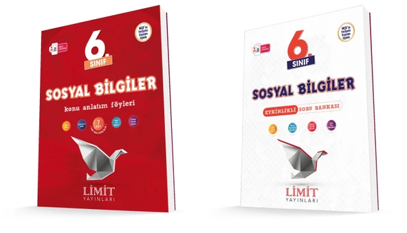 Limit 2026 6. Sınıf Sosyal Bilgiler Konu Anlatım + Soru Bankası Seti 2 Kitap Güncel Müfredat ürün görseli