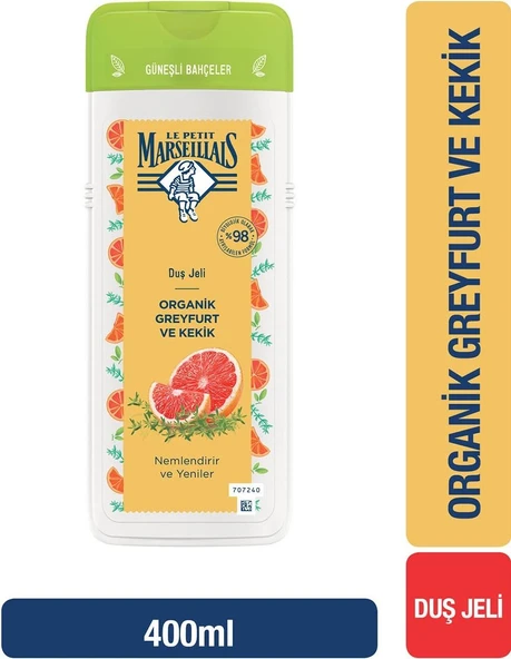 Le Petıt Marseıllaıs Duş Jeli Organik Greyfurt Kekik 400 Ml - 1