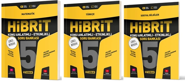 Hız 2025 5. Sınıf Matematik + Türkçe + Sosyal Hibrit - Konu Seti 3 Kitap ürün görseli