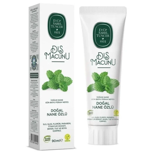 Eyüp Sabri Tuncer Doğal Nane Özlü Diş Macunu 90 Ml - 1