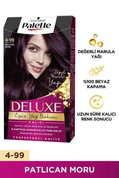 Palette Deluxe Saç Boyası 4-99 Patlıcan Moru ürün görseli