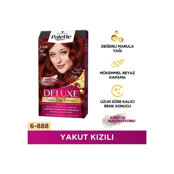 Palette Deluxe Saç Boyası 6-888 Yakut Kızılı