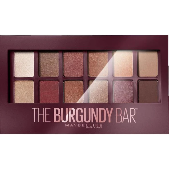 Maybellıne The Burgundy Bar Eye Shadow Palette Far Paleti 12 Li