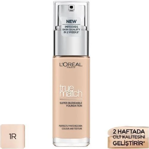 Loreal Parıs True Match Fondöten 1r1c Rose Ivory ürün görseli