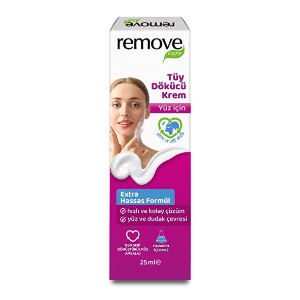 Remove Yüz İçin Tüy Dökücü Krem 25 Ml - 1