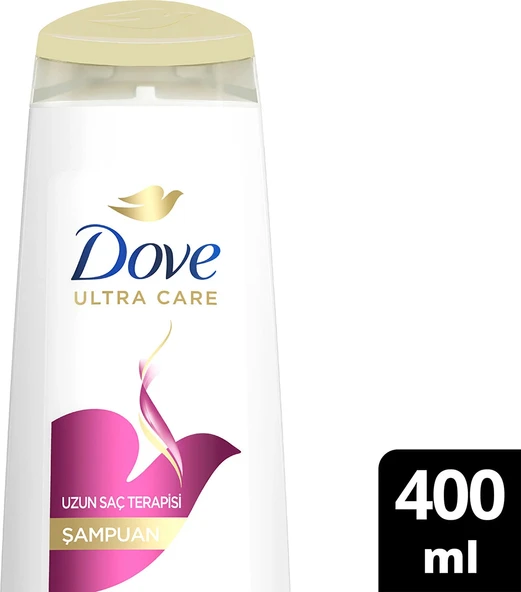 Dove Şampuan Uzun Saç Terapisi Yıpranmış Saçlar İçin 400 Ml ürün görseli 1