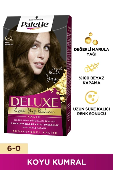 Palette Deluxe Saç Boyası 6-0 Koyu Kumral ürün görseli 1