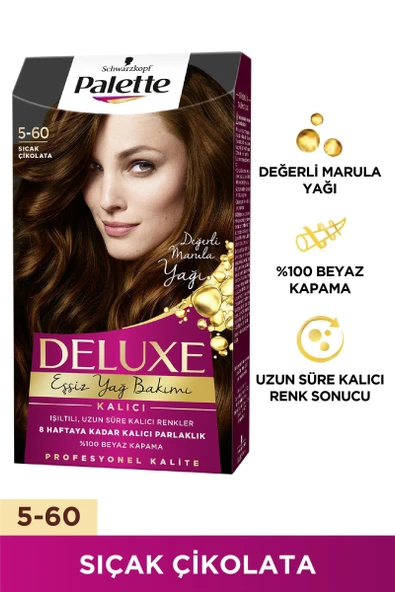 Palette Deluxe Saç Boyası 5-60 Sıcak Çikolata - 1