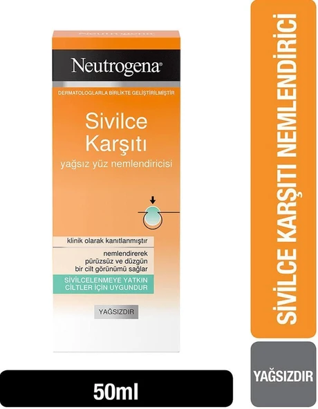 Neutrogena Sivilce Karşıtı Yağsız Yüz Nemlendiricisi 50 Ml