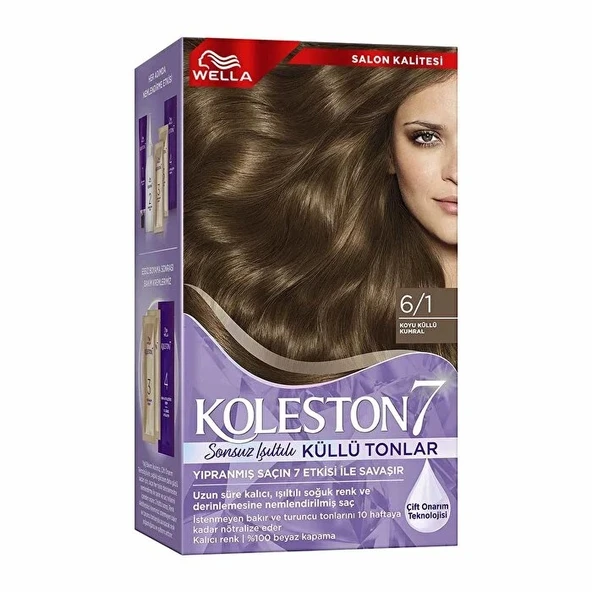 Koleston Kit Saç Boyası 6/1 Koyu Küllü Kumral ürün görseli 1