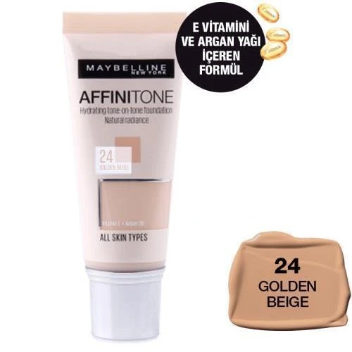 Maybellıne Affınıtone Fondöten 24 Golden Beıge