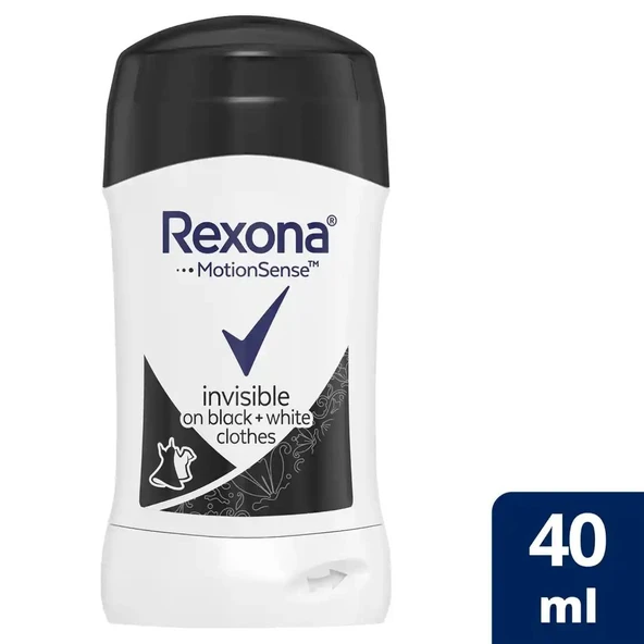 Rexona Stıck Black Whıte Invısıble Bayan 40 Ml ürün görseli