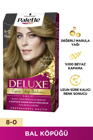 Palette Deluxe Saç Boyası 8-0 Bal Köpüğü ürün görseli 1