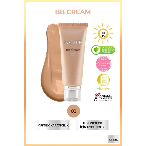 Note Bb Cream Advanced Skin Corrector No 02