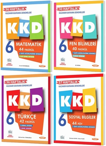 Kurmay 2026 6. Sınıf Kazanım Kavrama Denemeleri Kkd Seti 4 Kitap Güncel Müfredat ürün görseli