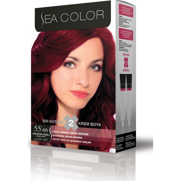 Sea Color Saç Boyası 55/46 Amazon Kızılı