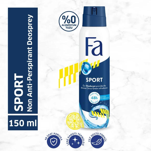 Fa Men Sport Bay Deodorant 150 Ml Yeni Ambalaj ürün görseli 1