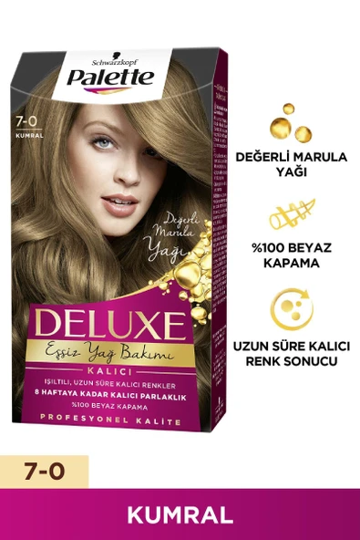 Palette Deluxe Saç Boyası 7-0 Kumral ürün görseli 1