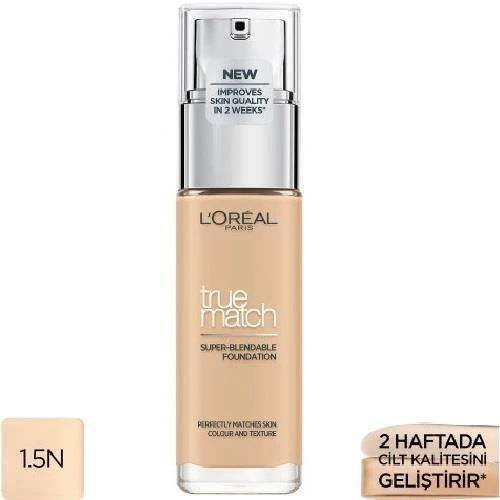 Loreal Parıs True Match Fondöten 1.5n Lınen ürün görseli