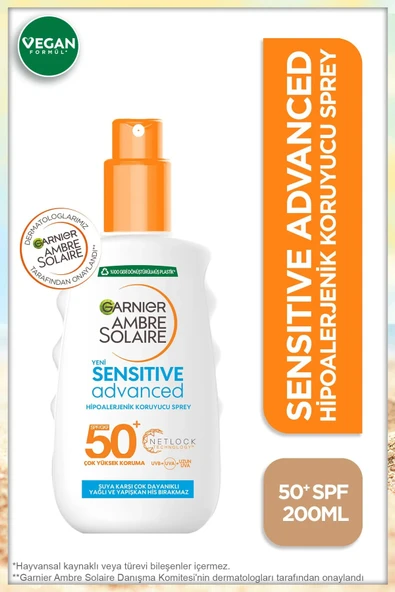 Garnıer Ambre Solaıre Güneş Koruyucu Sprey Spf 50 200 Ml