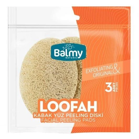 Balmy Naturel Loofah Kabak Yüz Peelıng Lifi
