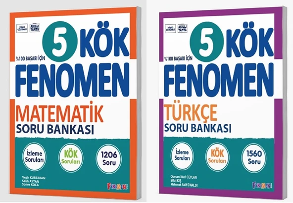 Fenomen Okul 2025 5. Sınıf Matematik + Türkçe Kök Soru Seti 2 Kitap Güncel Müfredat ürün görseli