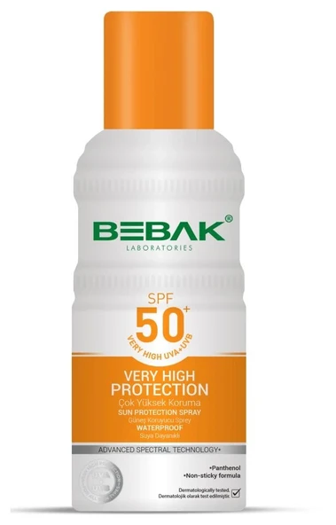 Bebak Güneş Koruyucu Sprey 50+ Faktör 150 Ml ürün görseli 1