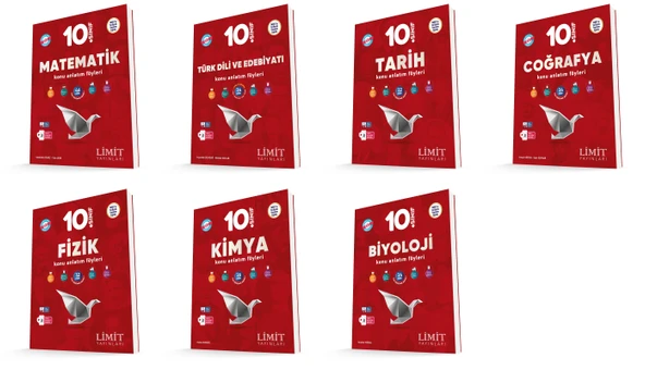 Limit 2026 10. Sınıf Konu Anlatım Föyleri Seti Kaf 7 Kitap Kitap Güncel Müfredat ürün görseli