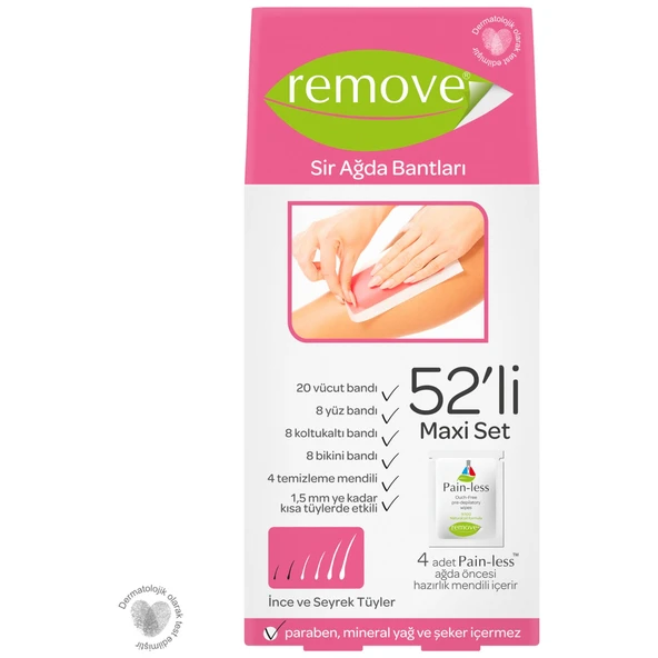 Remove Sir Ağda Bantları 52 Li Set Hassas Ciltler ürün görseli