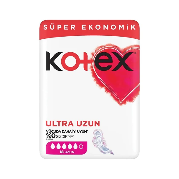 Kotex Ultra Süper Ekonomik Uzun 18 Li ürün görseli 1