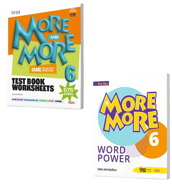 Kurmay Elt 2025 6. Sınıf More More Test Book + Word Power ürün görseli