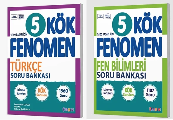 Fenomen Okul 2025 5. Sınıf Türkçe + Fen Bilimleri Kök Soru Seti 2 Kitap Güncel Müfredat