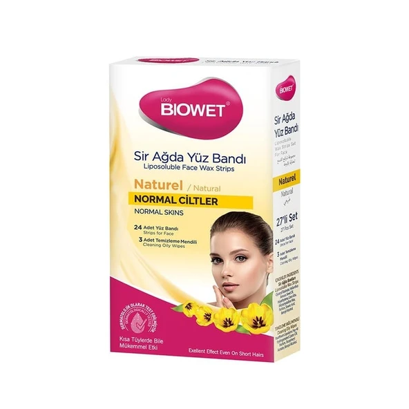 Bıowet Sir Ağda Yüz Bandı 27 Li Naturel Normal Ciltler ürün görseli