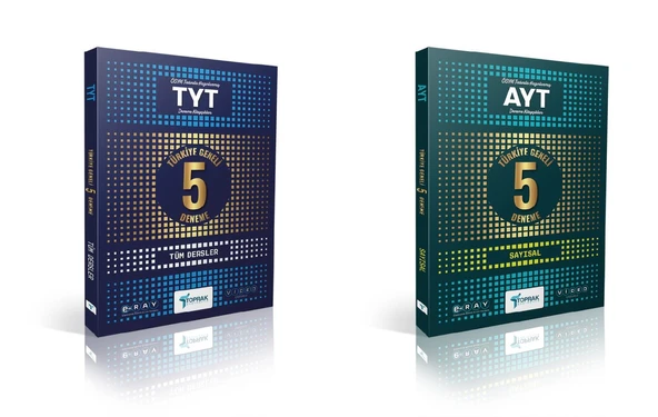Toprak 2025 Tyt + Ayt Sayısal 5 Genel Deneme Seti 2 Kitap ürün görseli
