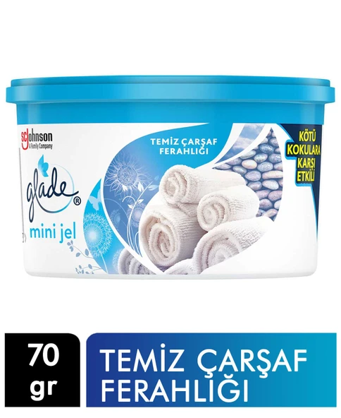 Glade Mini Jel Oda Kokusu Temiz Çarşaf Ferahlığı 70 Gr ürün görseli