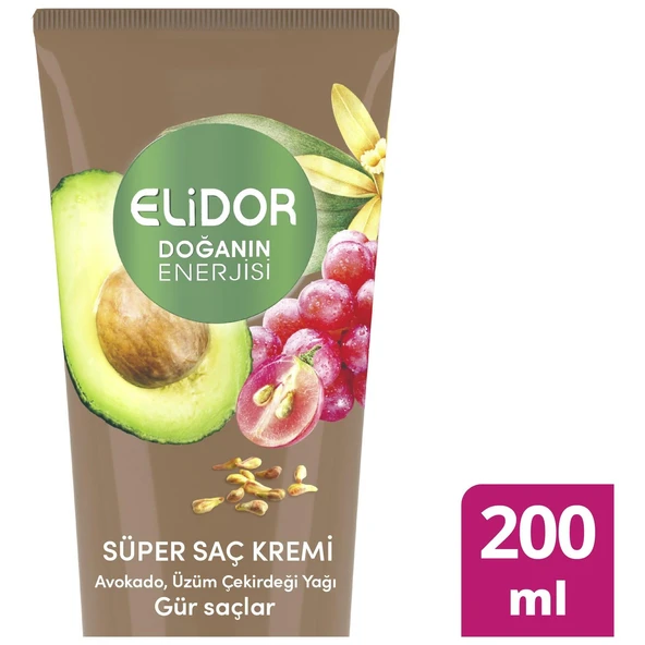 Elidor Süper Saç Kremi Doğanın Enerjisi Avakado Özlü 200 Ml