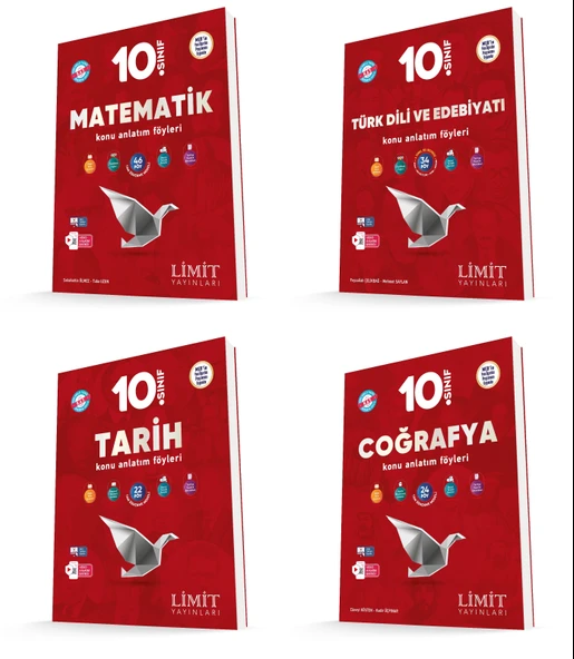 Limit 2026 10. Sınıf Eşit Ağırlık Konu Anlatım Föyleri Kaf Seti 4 Kitap Güncel Müfredat ürün görseli
