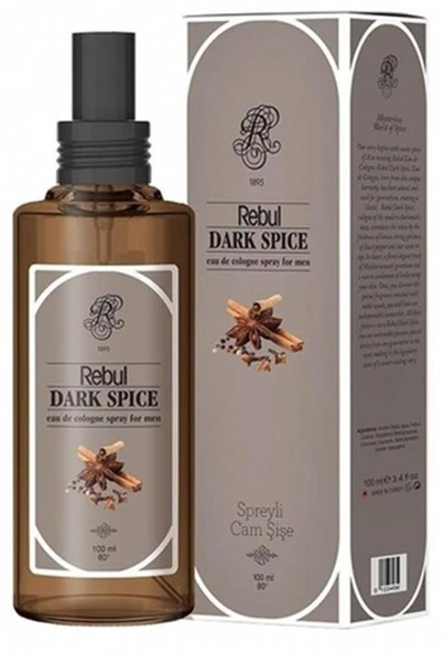Rebul Dark Spıce Kolonya Cam Sprey 100 Ml ürün görseli