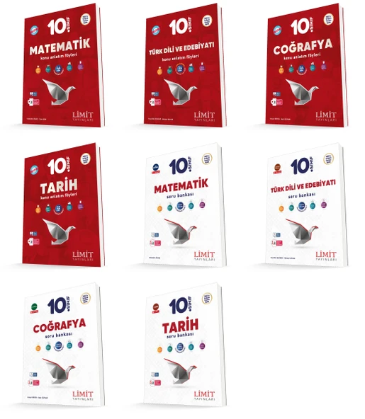 Limit 2026 10. Sınıf Eşit Ağırlık Konu Kaf + Soru Bankası Seti 8 Kitap Güncel Müfredat ürün görseli