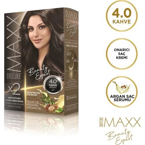 Maxx Deluxe Saç Boyası 4.0 Kahve ürün görseli 1