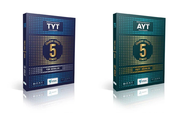 Toprak 2025 Tyt + Ayt Eşit Ağırlık 5 Genel Deneme Seti 2 Kitap ürün görseli