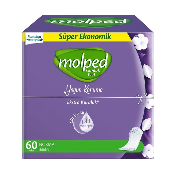 Molped Günlük Ped Yoğun Koruma Normal 60 Lı ürün görseli