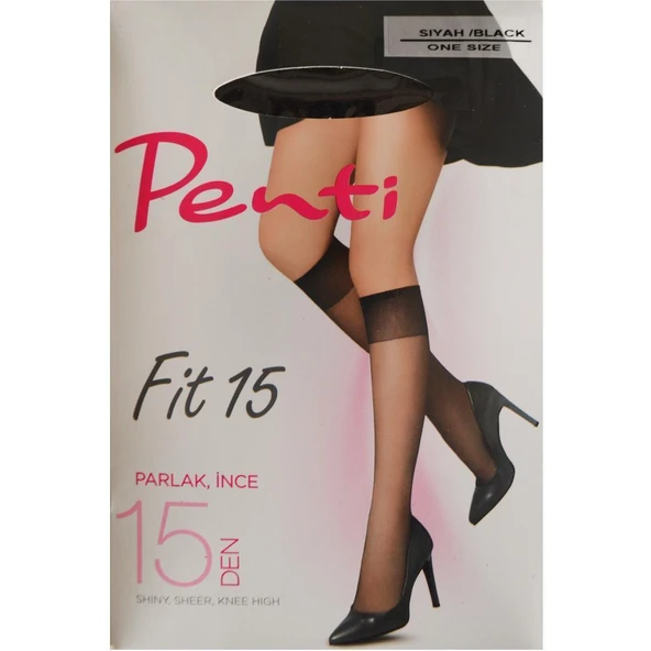 Penti Dizaltı Fit 15 Den Siyah Çorap ürün görseli